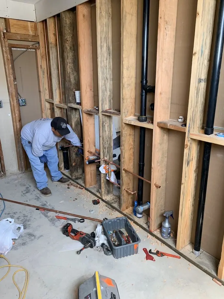 Commercial rough-in plumbing for Water Heater Replacement in Gresham
